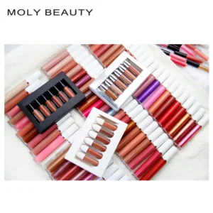 礼品套装自有品牌6件迷你唇彩套装哑光防水透明光泽微光唇彩OEM唇彩套装